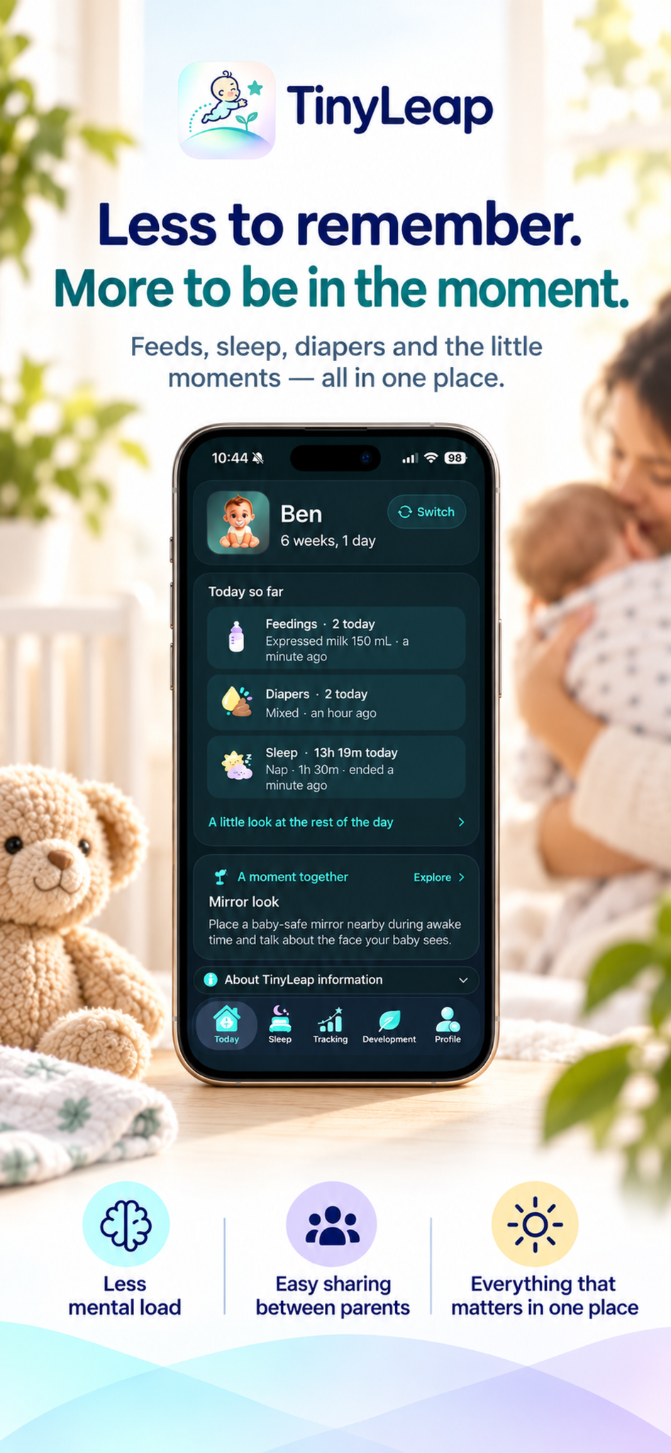 TinyLeap preview in English on iPhone